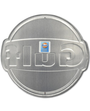 Plechová ceduľa Gulf Die Cut 29 cm