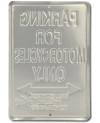 Plechová moto cedule Motorcycles Parking Only 20 cm x 30 cm