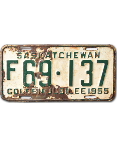 Kanadská ŠPZ Saskatchewan 1955 Golden Jubilee F69-137