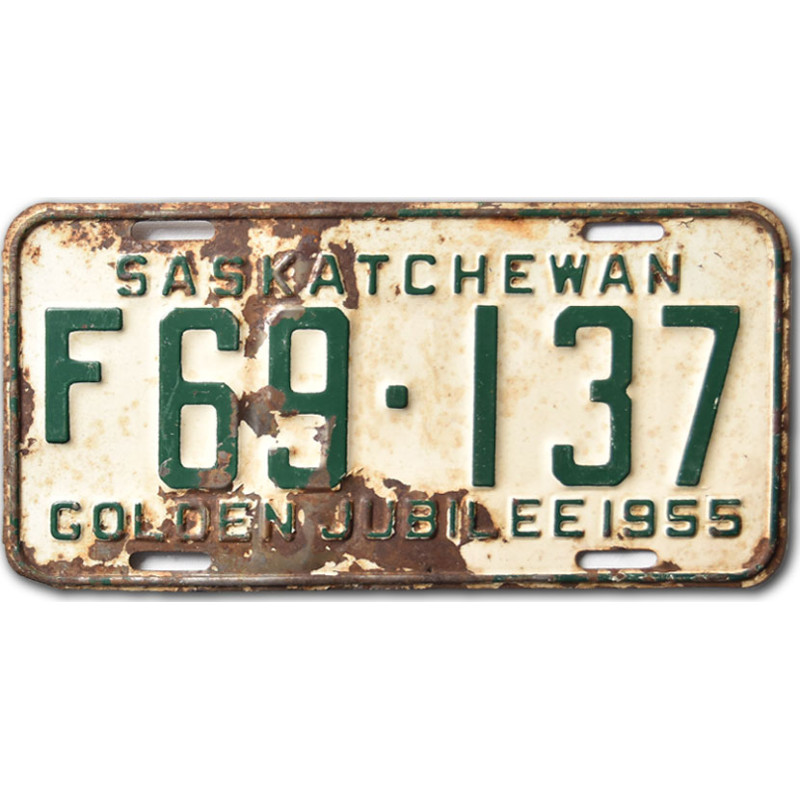 Kanadská ŠPZ Saskatchewan 1955 Golden Jubilee F69-137