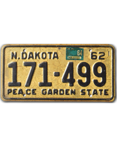 Americká SPZ North Dakota 1962 Peace Garden 171-499