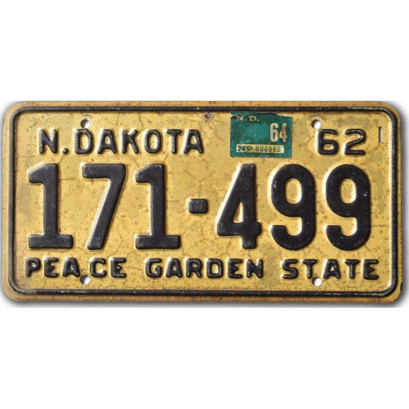 Americká SPZ North Dakota 1962 Peace Garden 171-499