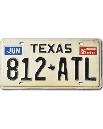 Americká ŠPZ Texas White 812-ATL