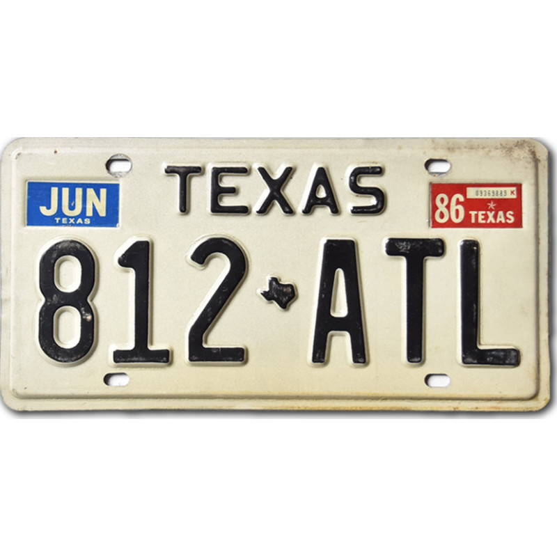 Americká ŠPZ Texas White 812-ATL