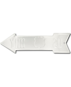 Plechová ceduľa US 66 Highway arrow 15 cm x 50 cm
