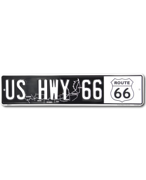 Plechová ceduľa US HWY 66 white 45 cm x 10 cm