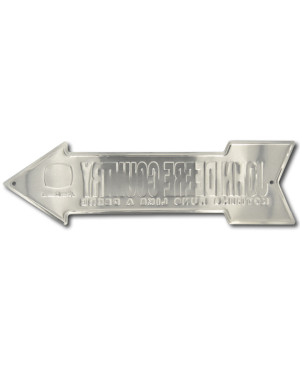 Plechová ceduľa John Deere Country arrow 15 cm x 50 cm