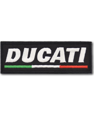 Moto nášivka Ducati tricolor 9 cm x 3 cm