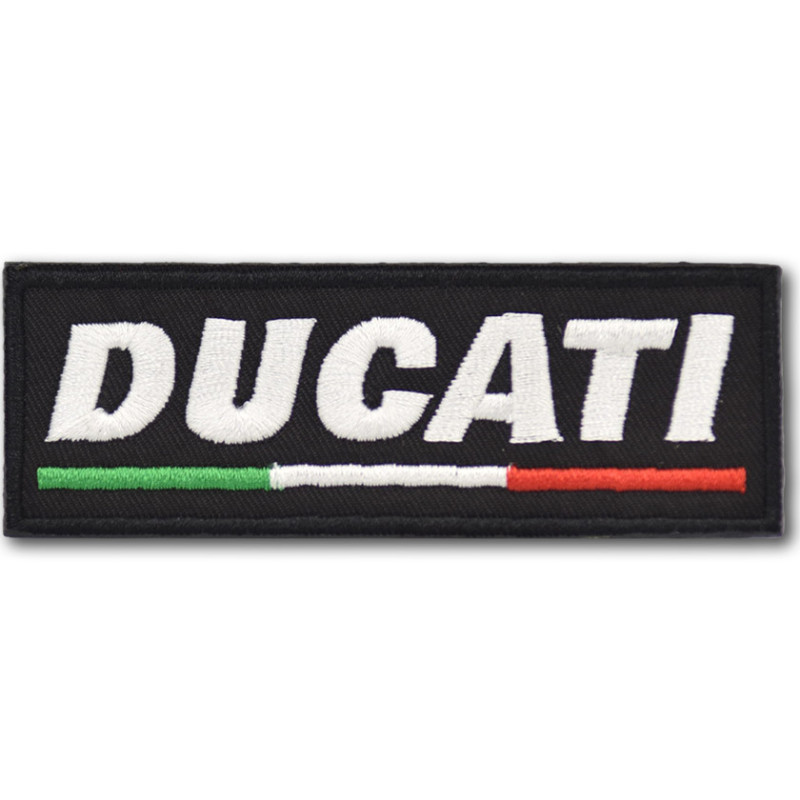 Moto nášivka Ducati tricolor 9 cm x 3 cm