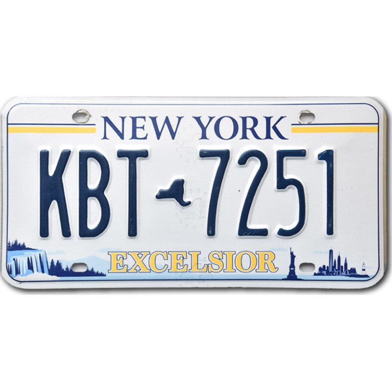 Americká ŠPZ New York Excelsior KBT-7251