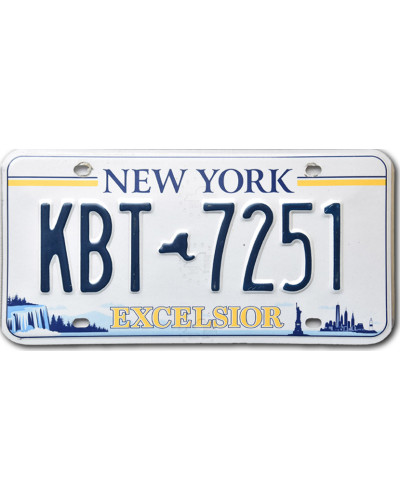 Americká ŠPZ New York Excelsior KBT-7251