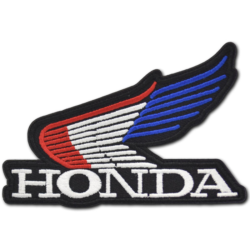 Moto nášivka Honda Wing Tricolor 9 cm x 6 cm