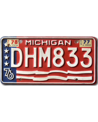 Americká SPZ Michigan 1976 Stars DHM833