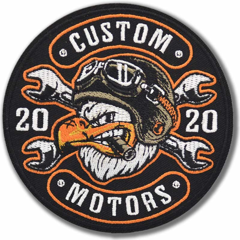 Moto nášivka American Eagle Customs Motors 10 cm