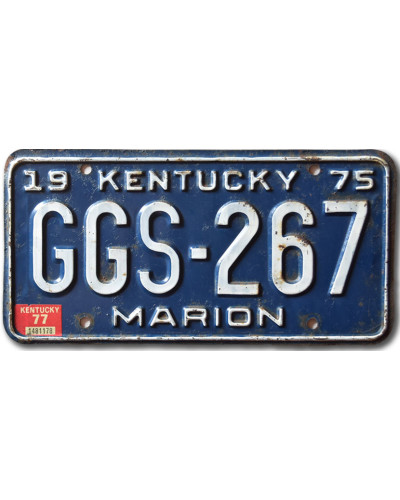 Americká ŠPZ Kentucky 1975 Marion GGS-267