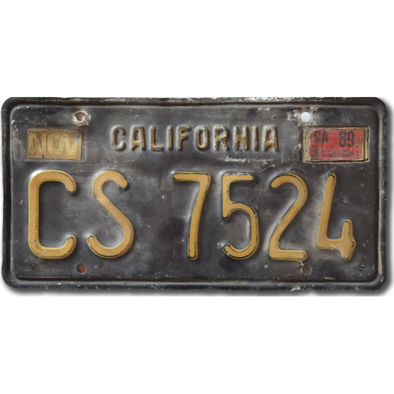 Americká SPZ California 1963 Black CS 7524