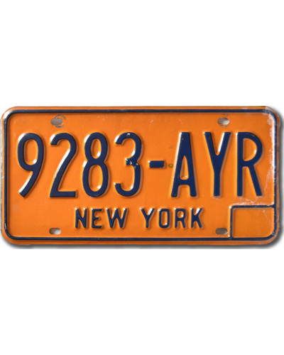 Americká ŠPZ New York Yellow 9283-AYR