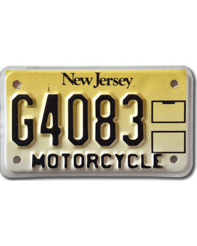 Moto americká ŠPZ New Jersey G4083