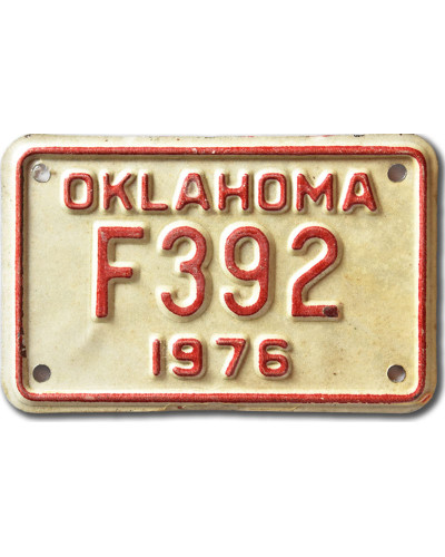 Moto americká SPZ Oklahoma 1976 F392