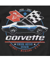 Pánske tričko Chevrolet Corvette C3 GM division čierne