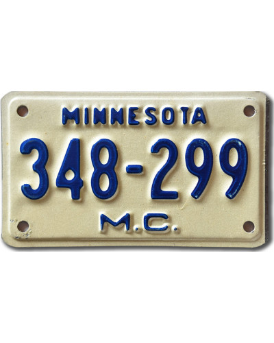 Moto americká SPZ Minnesota 348-299