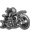 Moto nášivka Skeleton on Bike XXL na chrbát 30 cm x 24 cm