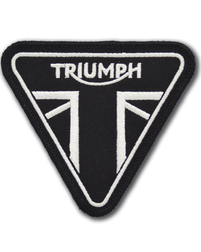 Moto nášivka Triumph triangle BW 8 cm x 7 cm