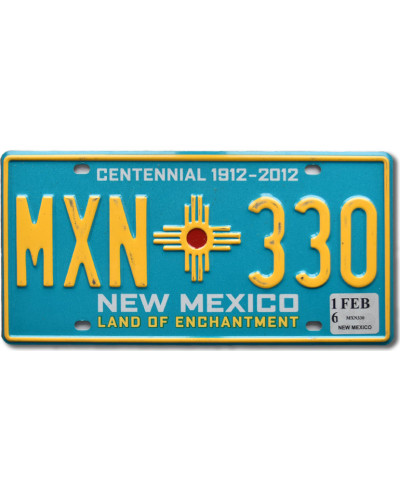 Americká SPZ New Mexico Blue MXN 330