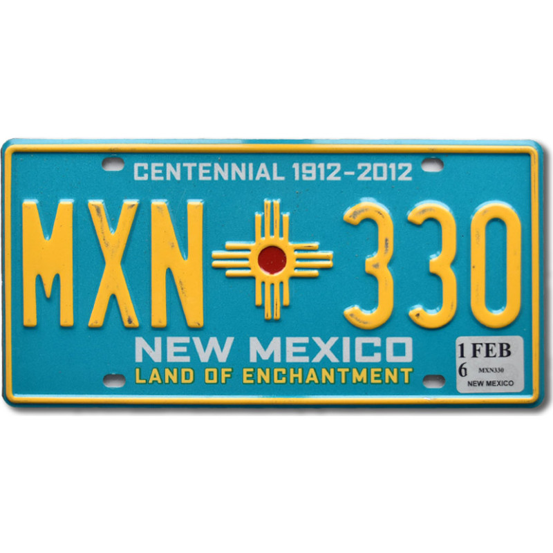 Americká SPZ New Mexico Blue MXN 330