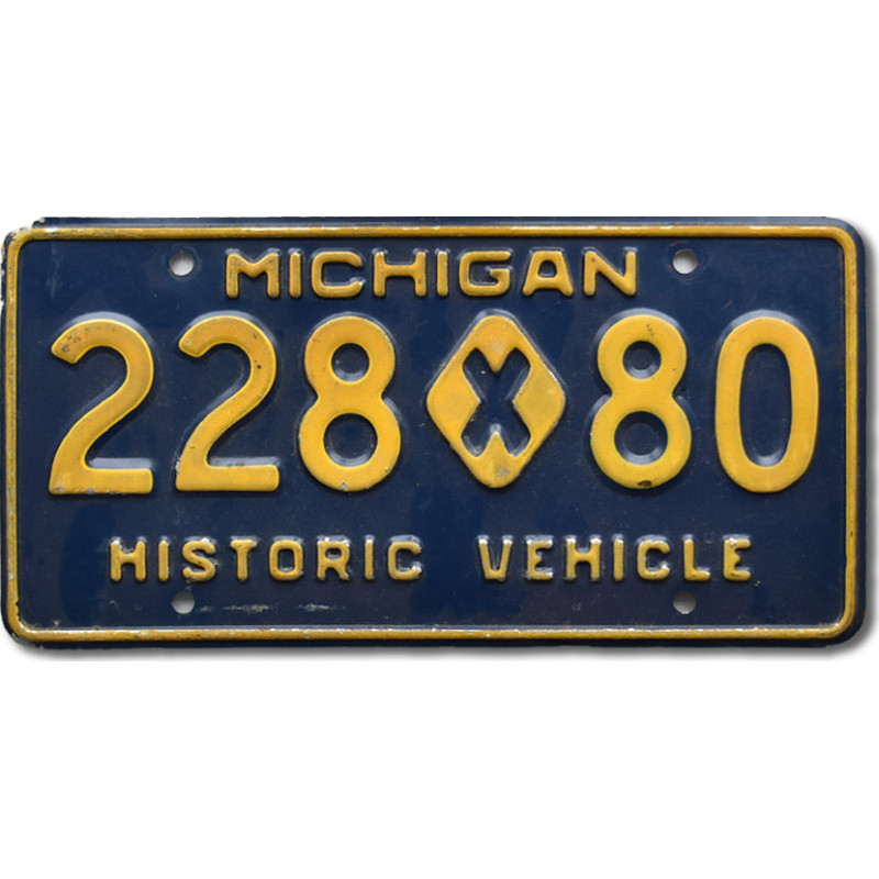 Americká ŠPZ Michigan Historic Vehicle 228-80