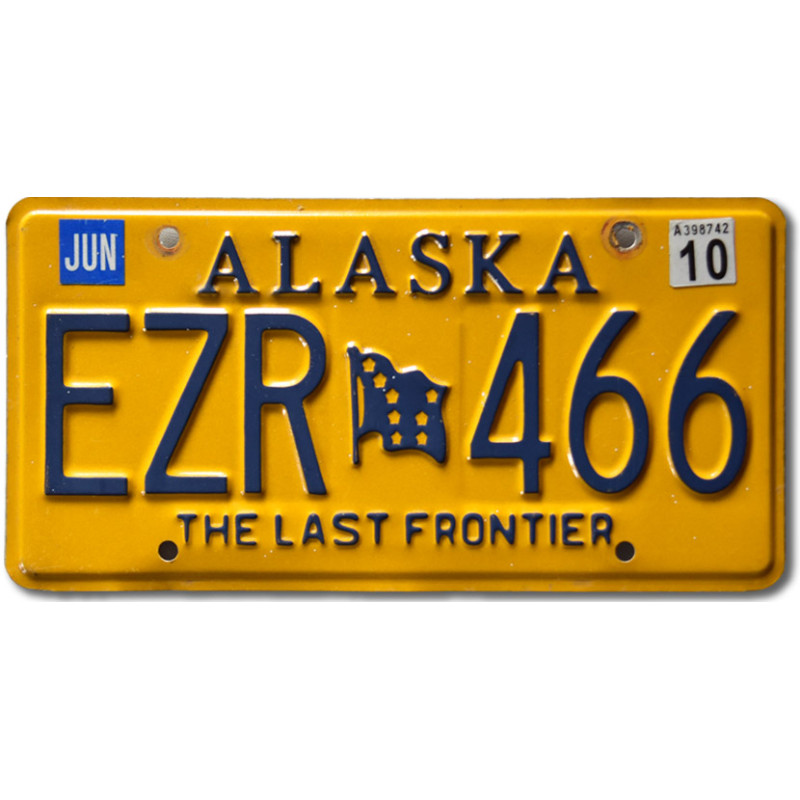 Americká ŠPZ Alaska Last Frontier EZR 466