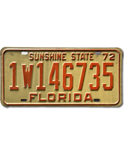 Americká ŠPZ Florida 1972 Sunshine State 1W146735