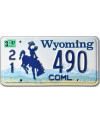 Americká SPZ Wyoming Blue mountains Coml.
