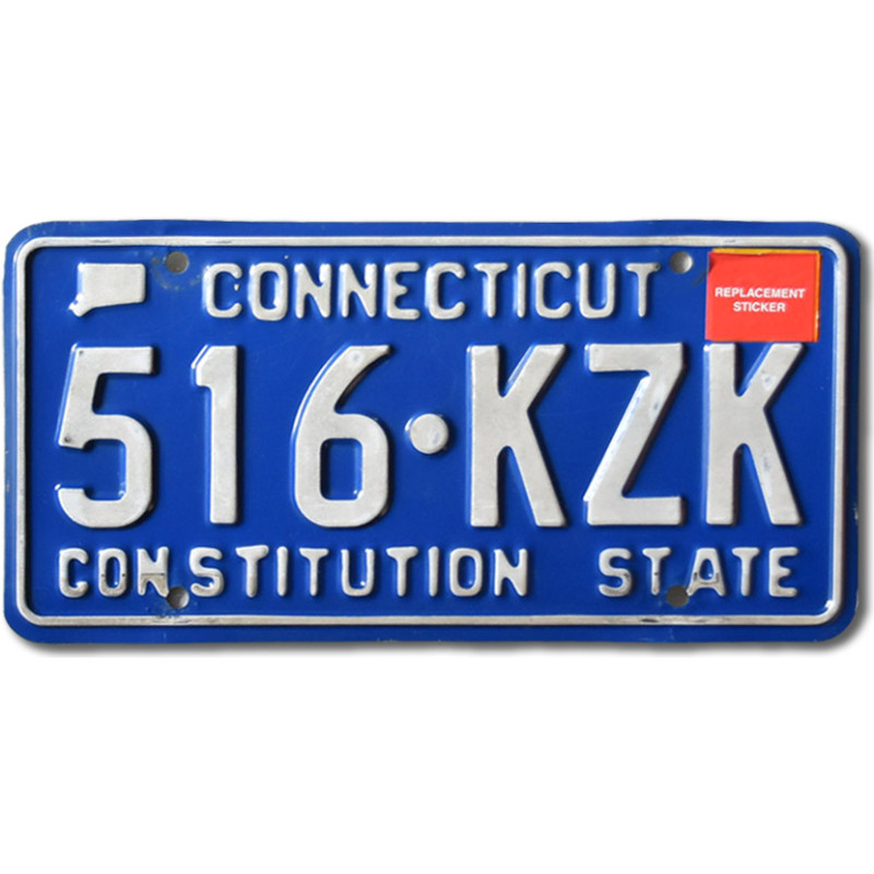 Americká SPZ Connecticut Blue 516-KZK