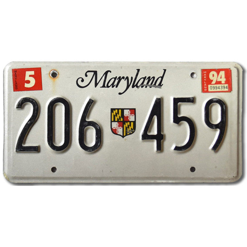 Americká SPZ Maryland 206-459