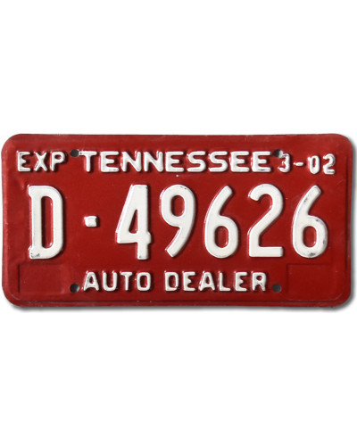 Americká SPZ Tennessee Autodealer Red D-49626