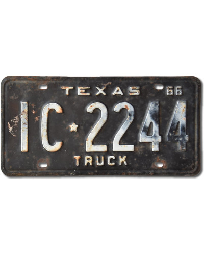 Americká ŠPZ Texas 1966 Truck IC-2244