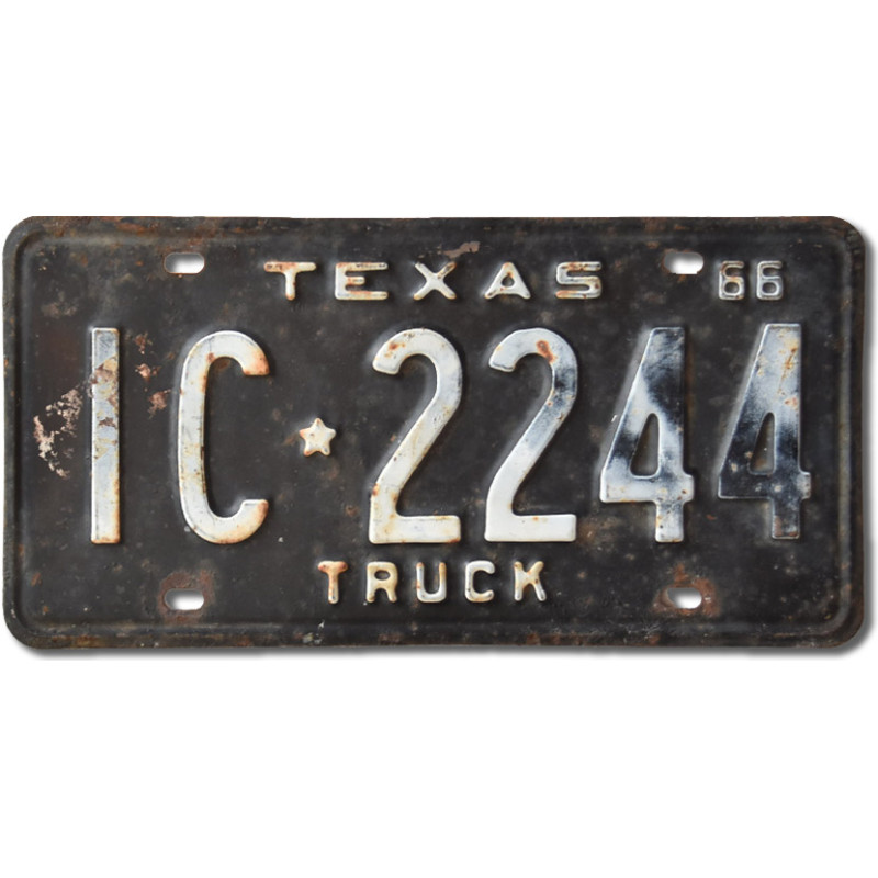 Americká ŠPZ Texas 1966 Truck IC-2244