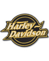 Moto nášivka Harley Davidson Black Wheel 10 cm x 7 cm