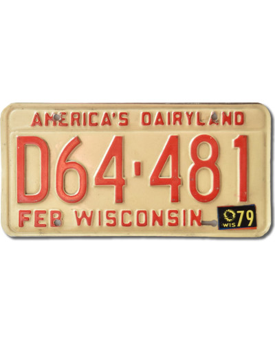 Americká ŠPZ Wisconsin Dairyland D64-481