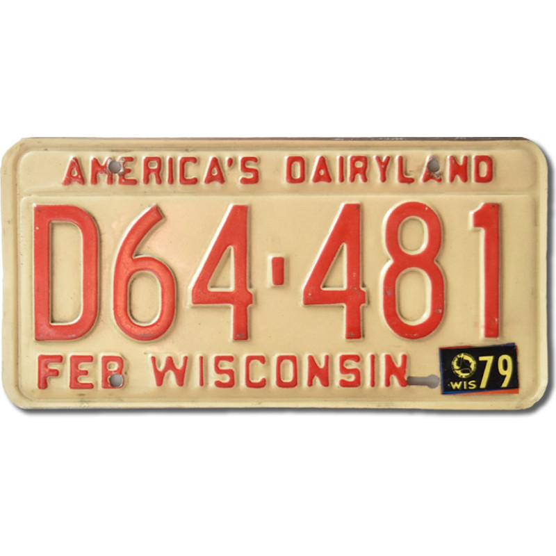 Americká SPZ Wisconsin Dairyland D64-481