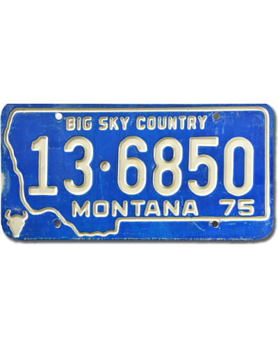 Americká ŠPZ Montana Big Sky 1975 Blue 13-6850