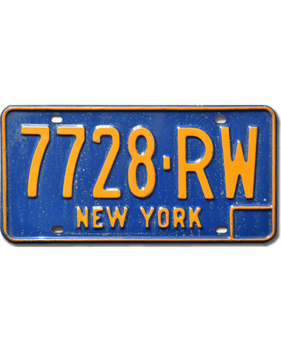 Americká ŠPZ New York Blue 7728-RW