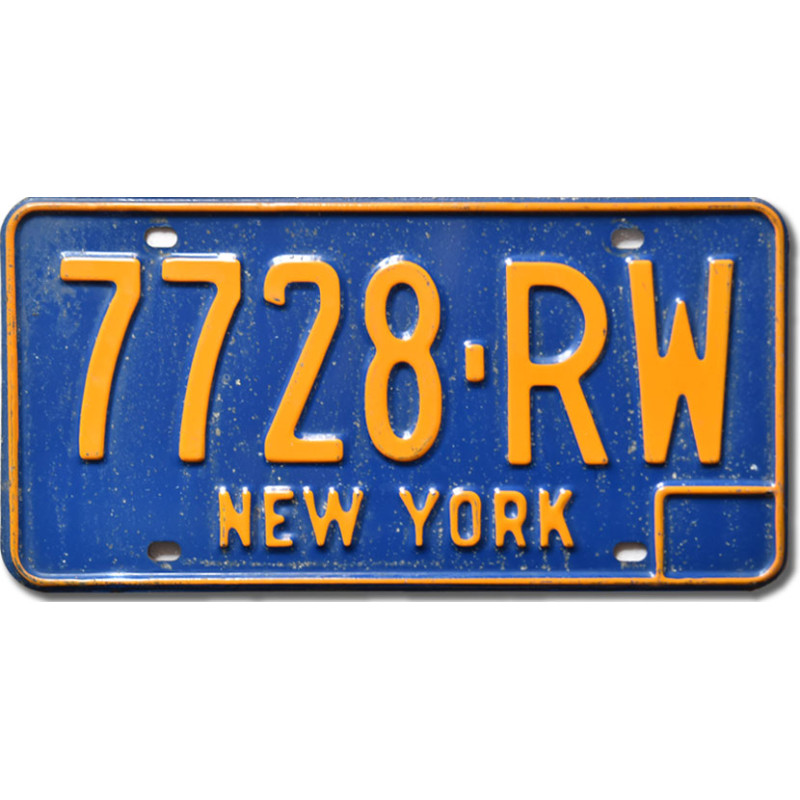 Americká SPZ New York Blue 7728-RW