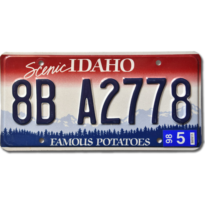 Americká SPZ Idaho Potatoes