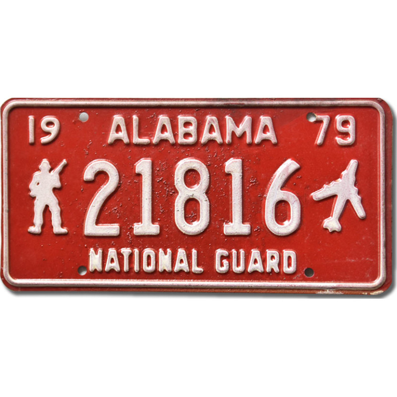 Americká SPZ Alabama 1979 National Guard 21816