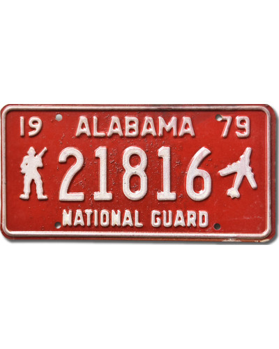 Americká SPZ Alabama 1979 National Guard 21816