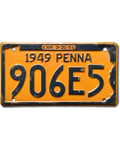 Americká SPZ Pennsylvania 1949 Penna 906E5