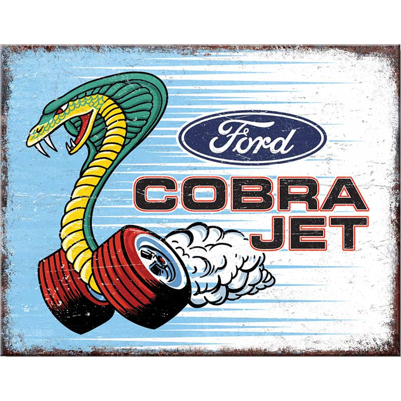 Plechová ceduľa Ford Cobra Jet 40 cm x 32 cm