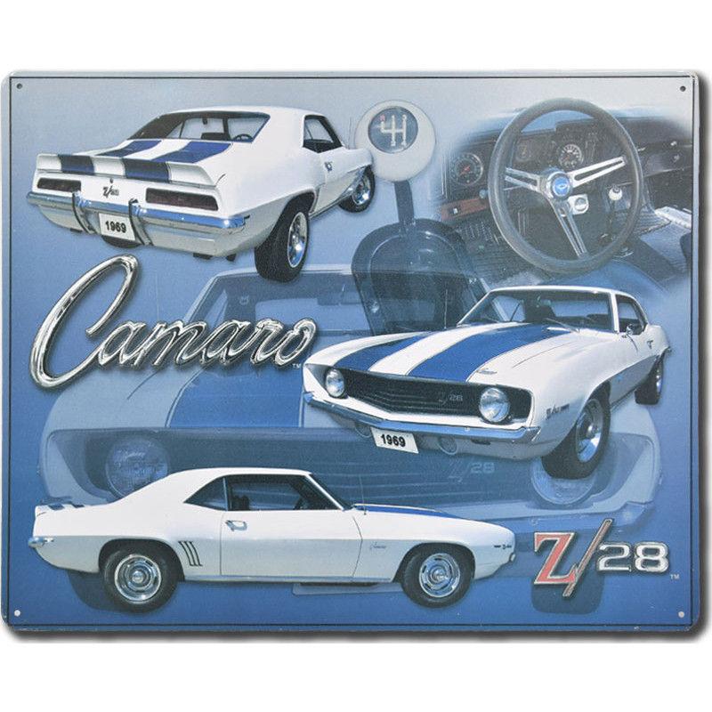 Plechová ceduľa Chevrolet Camaro Z28 30 cm x 38 cm